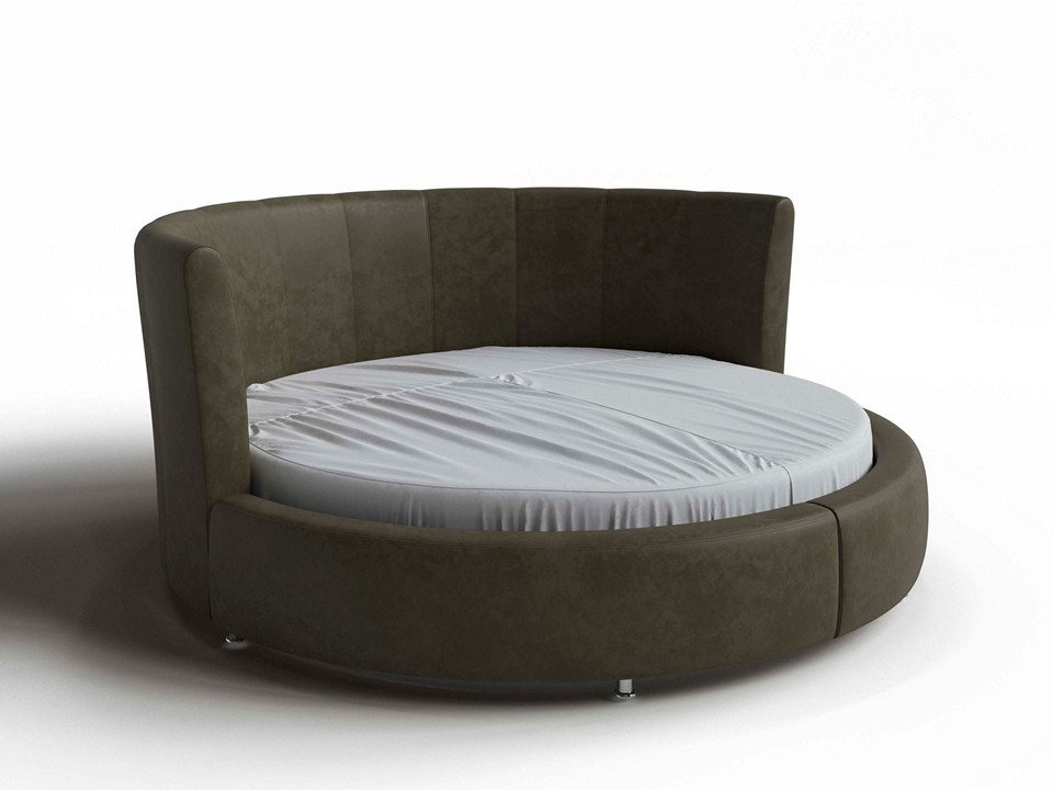 Мягкая Кровать Орматек Luna Ткань Микровелюр Laska 53 Можжевельник 230x230 188380₽